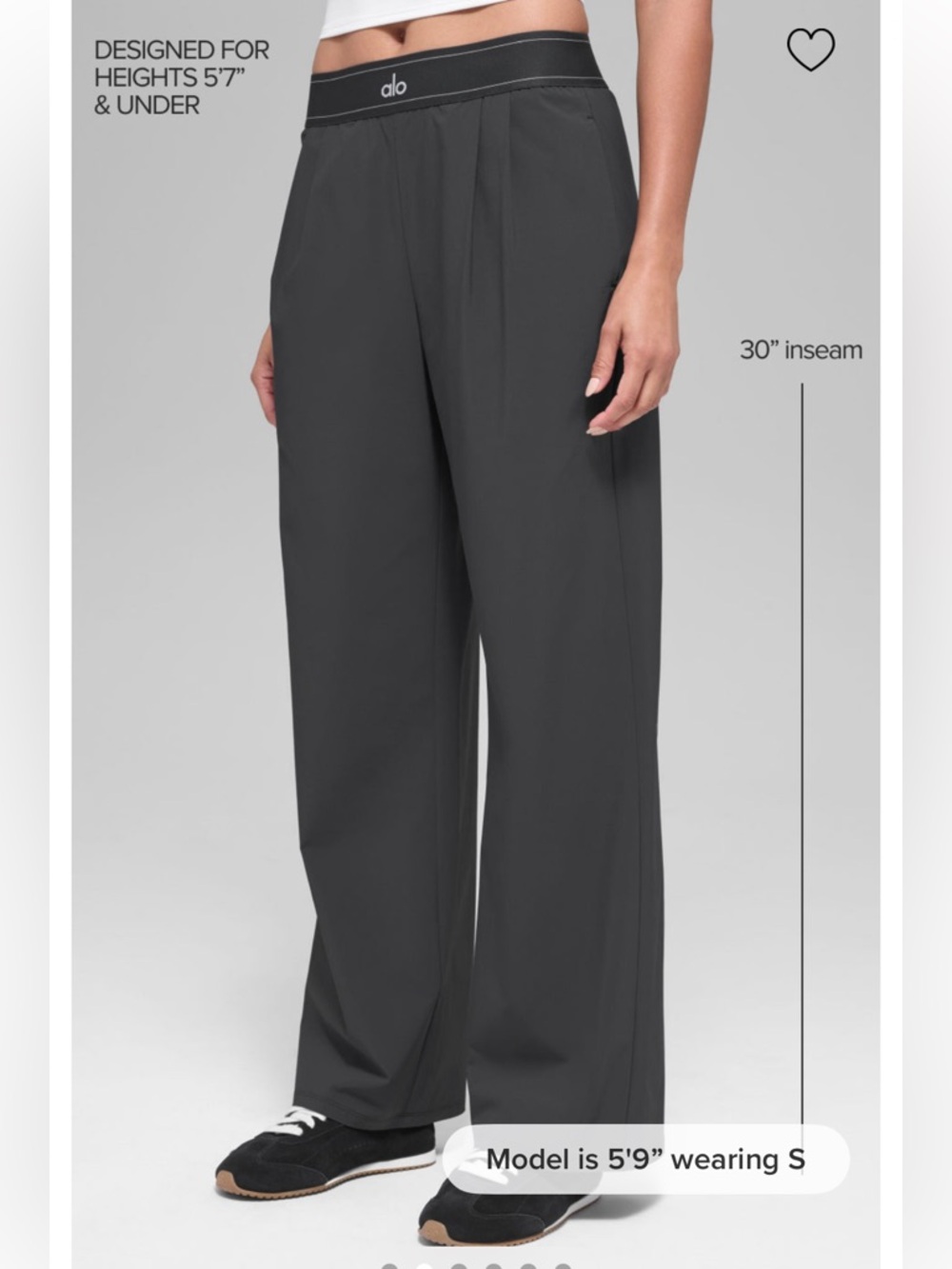 Alo Suit Up Trouser-Anthracite